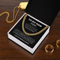 Personalized To My Man | I Gave My Heart To You | Cuban Link Chain