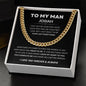 Personalized To My Man | I Gave My Heart To You | Cuban Link Chain