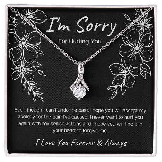 I'm Sorry for Hurting You | Black | Alluring Beauty Necklace