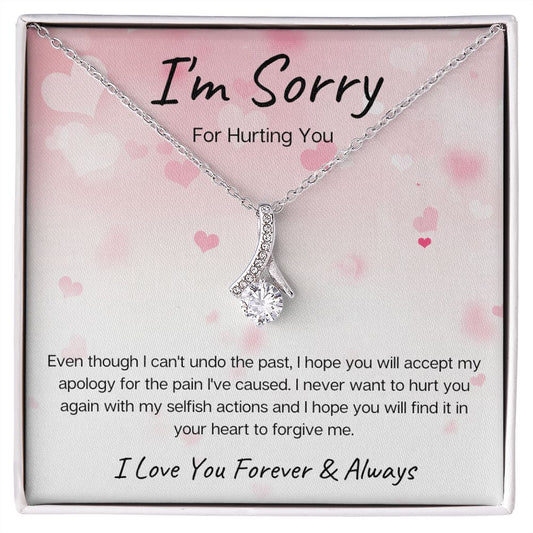 I'm Sorry | Never Want to Hurt You (Pink) | Alluring Beauty Necklace