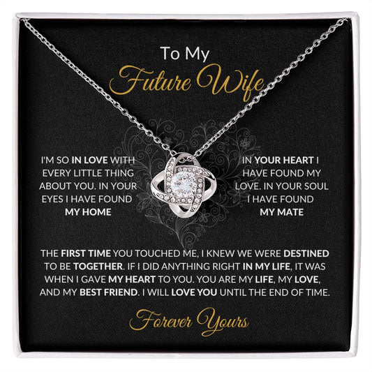 To My Future Wife | So In Love | Love Knot Necklace