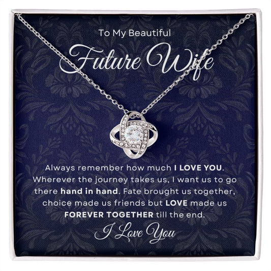 Future Wife | Hand in Hand | Love Knot Necklace