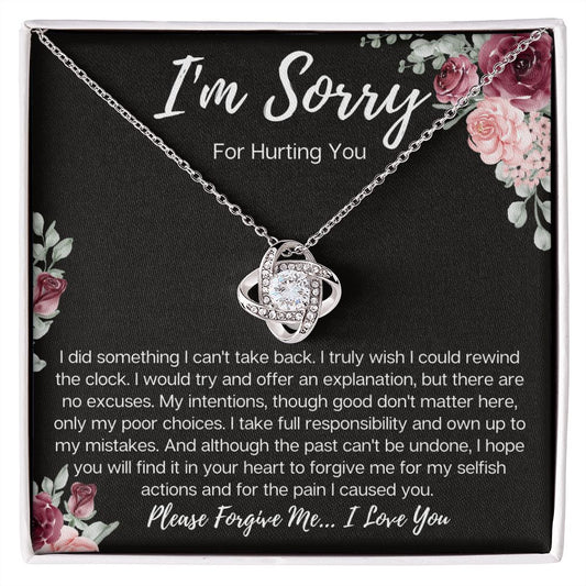 I'm Sorry For Hurting You| Turn Back the Clock | Love Knot Necklace