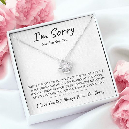 I'm Sorry For Hurting You | I Made a Big Mistake | Love knot Necklace