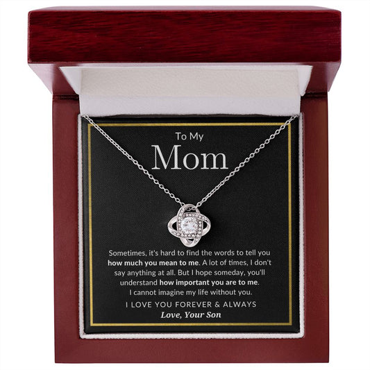 To My Mom | Forever & Always | Love Knot Necklace