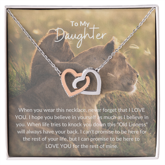 To My Daughter | Lioness | Interlocking Hearts