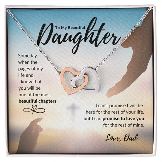 To My Beautiful Daughter | Promise to Love You | Interlinking Hearts