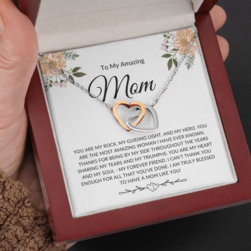 To My Amazing Mom | My Guiding Light | Interlocking Hearts