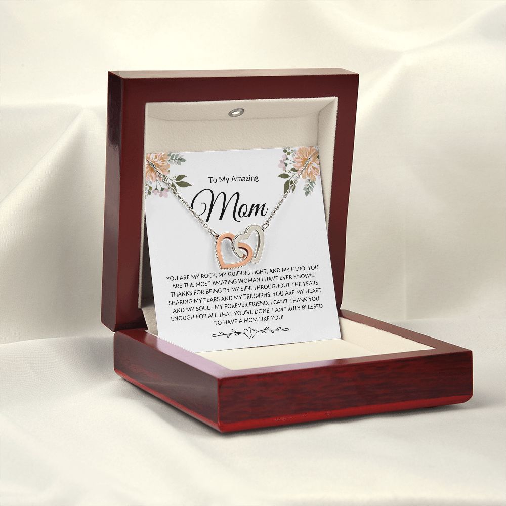 To My Amazing Mom | My Guiding Light | Interlocking Hearts