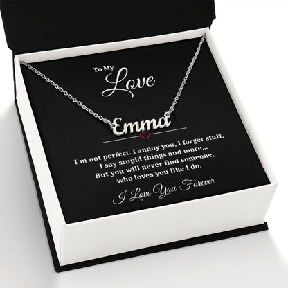 To My Love | Personalized Name Necklace