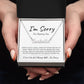 I'm Sorry For Hurting You | I Made a Big Mistake | (Personalized) Name Necklace