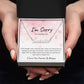 I'm Sorry | Never Want to Hurt You (Pink) | Personalized Name Necklace