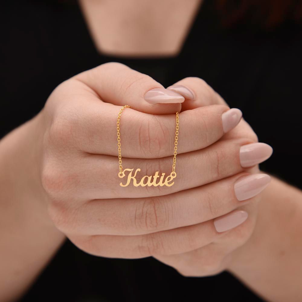 I'm Sorry | Never Want to Hurt You (Pink) | Personalized Name Necklace