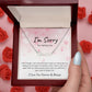 I'm Sorry | Never Want to Hurt You (Pink) | Personalized Name Necklace