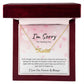 I'm Sorry | Never Want to Hurt You (Pink) | Personalized Name Necklace