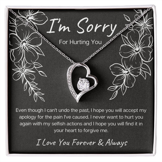 I'm Sorry for Hurting You | Black | Forever Love Necklace