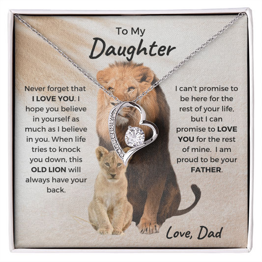 To My Daughter | This Old Lion | Forever Love Necklace