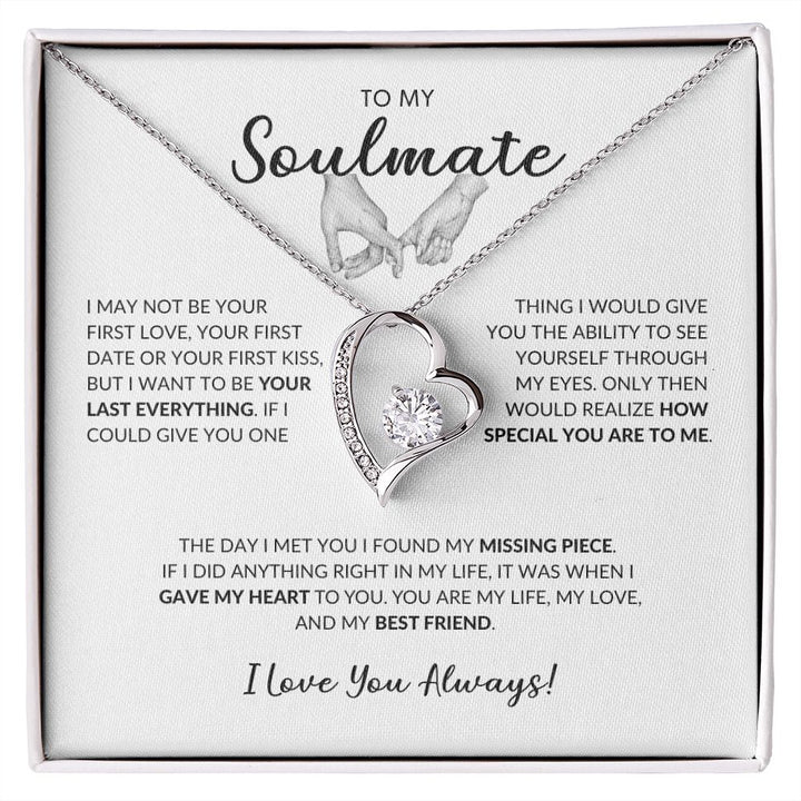 Personalized Name Necklace To My Soulmate First Date First Love