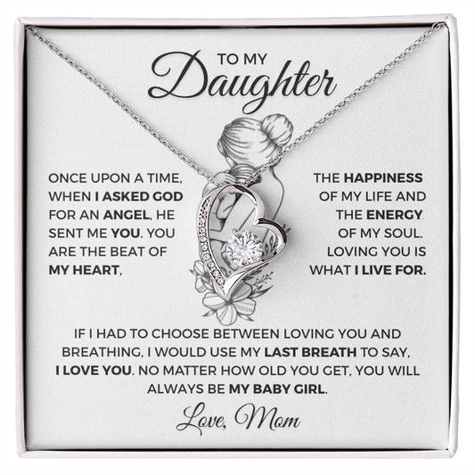 To My Daughter | My Baby Girl | Forever Love Necklace