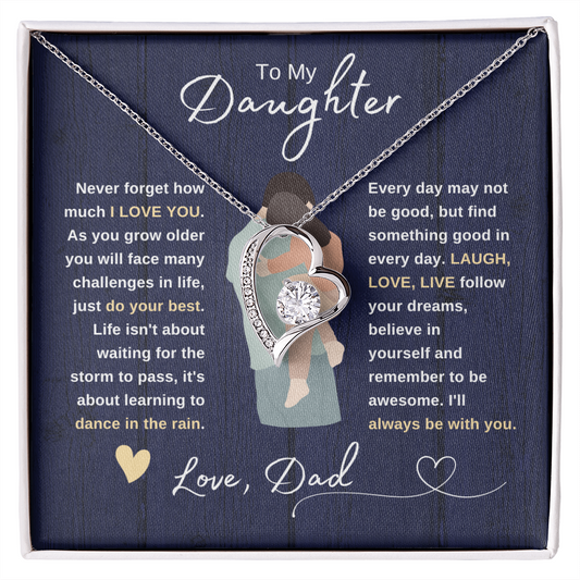 To My Daughter | Follow Your Dreams | Forever Love Necklace