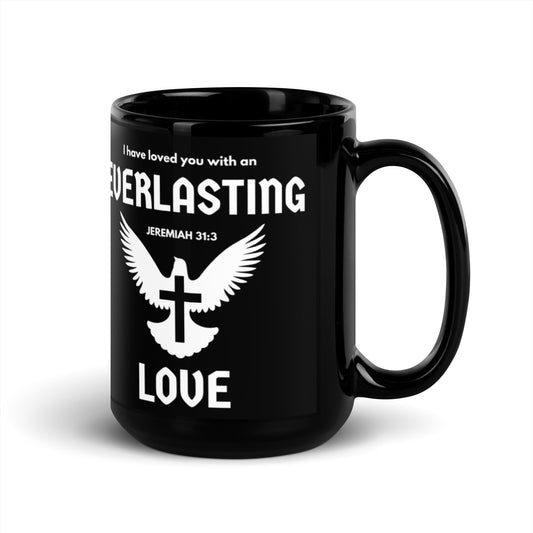 Everlasting Love | Black Glossy Mug
