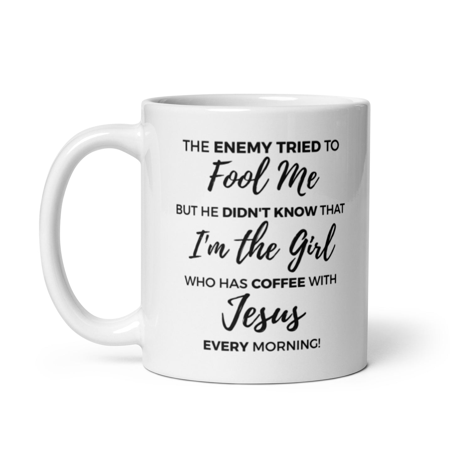 Coffee with Jesus | White Glossy Mug
