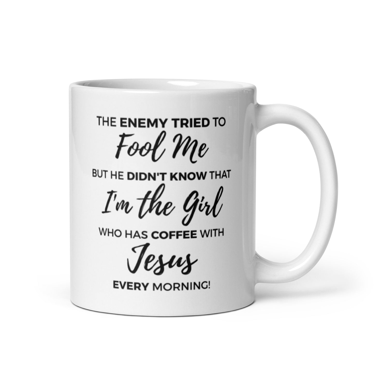 Coffee with Jesus | White Glossy Mug